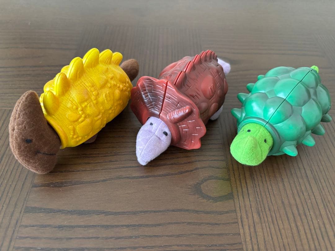 ダイナソーぬいぐるみ 1997年マクドナルドハッピーセット 3種セット