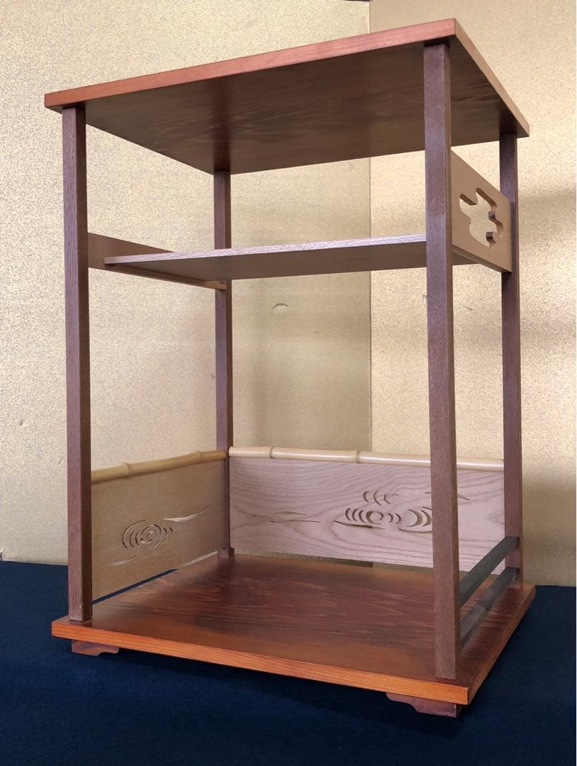 《レ》鵬雲斎好写 行雲棚 組立式 塗師川瀬表完作 作歴 共箱 251024い6