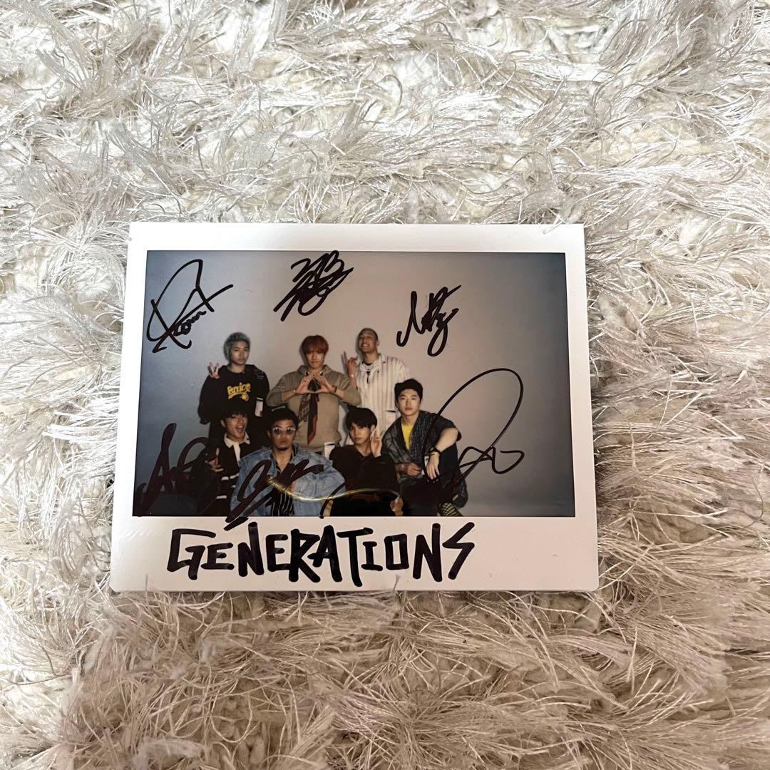generations直筆サイン入りチェキ 白濱亜嵐 片寄涼太 佐野玲於 小森隼