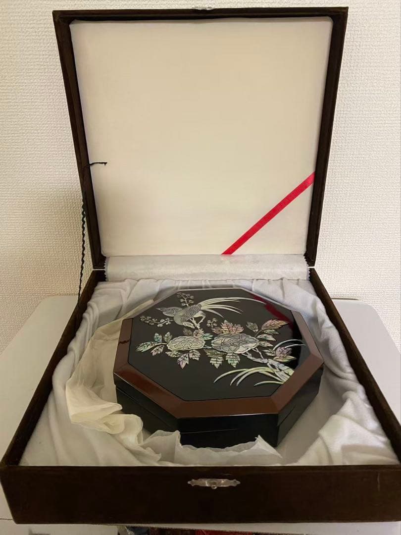 漆器 螺鈿細工 菓子器八角 螺鈿 伝統工芸 - メルカリ