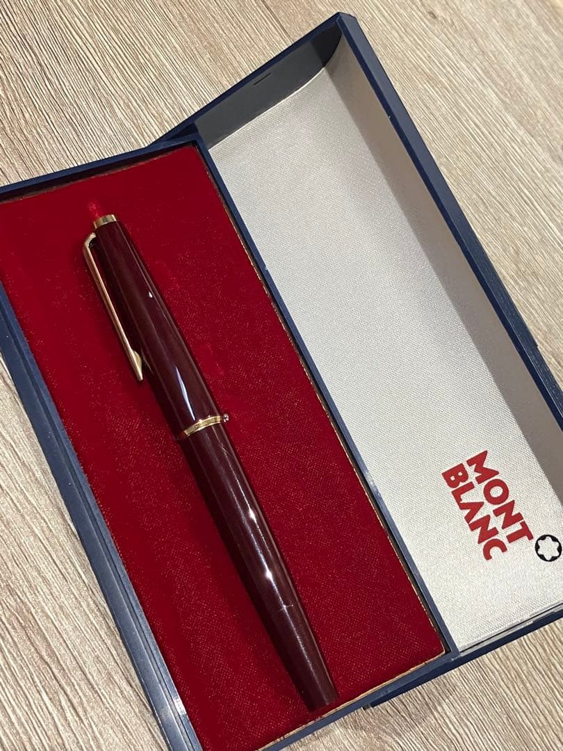 MONTBLANC 万年筆 専用ケース付き 585 K14 MONTBLANC 赤 万年筆 専用