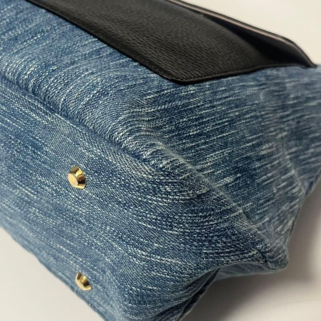 ✨未使用級✨　ATAO エルヴィ　ショルダーバッグ　デニム　ハンドバッグ