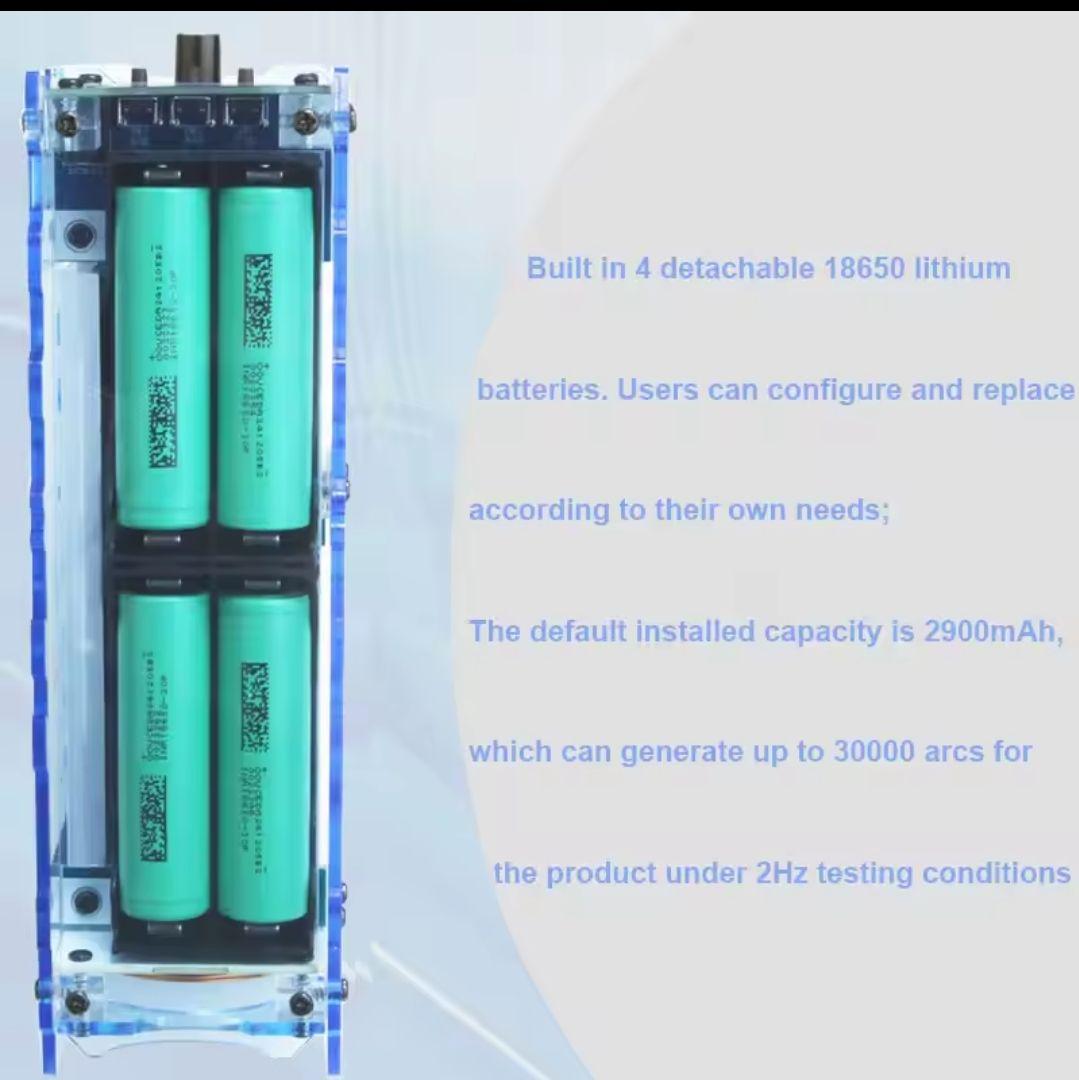 テスラコイル　ハンディタイプ　プラズマ放電　　プラズマ放電強弱　パルス変更