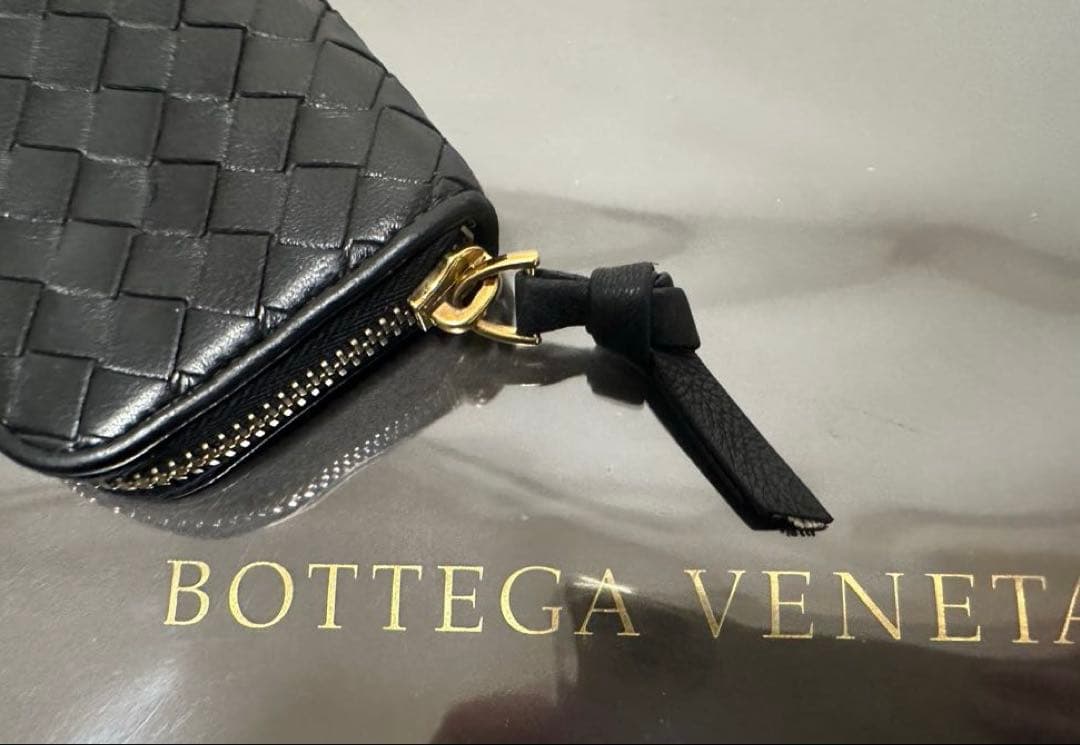 ★【極美品】ボッテガヴェネタ ケース ラム／ネロブラック／ゴールド✨✨✨3️⃣