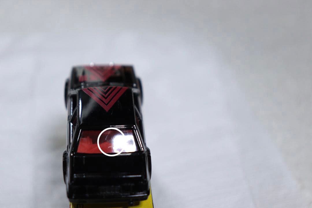 日本製　トミカ　三菱　ランサー　ターボ　アドバン　黒箱　NO.38