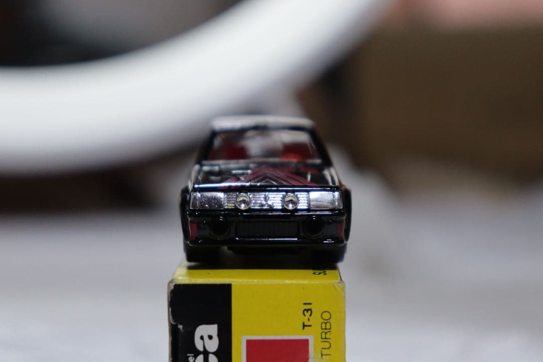 日本製　トミカ　三菱　ランサー　ターボ　アドバン　黒箱　NO.38