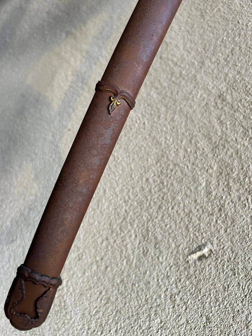 軍刀　鉄鞘　竹光　拵え　日本刀　模造刀　日本軍　　指揮刀 全長100.5cm