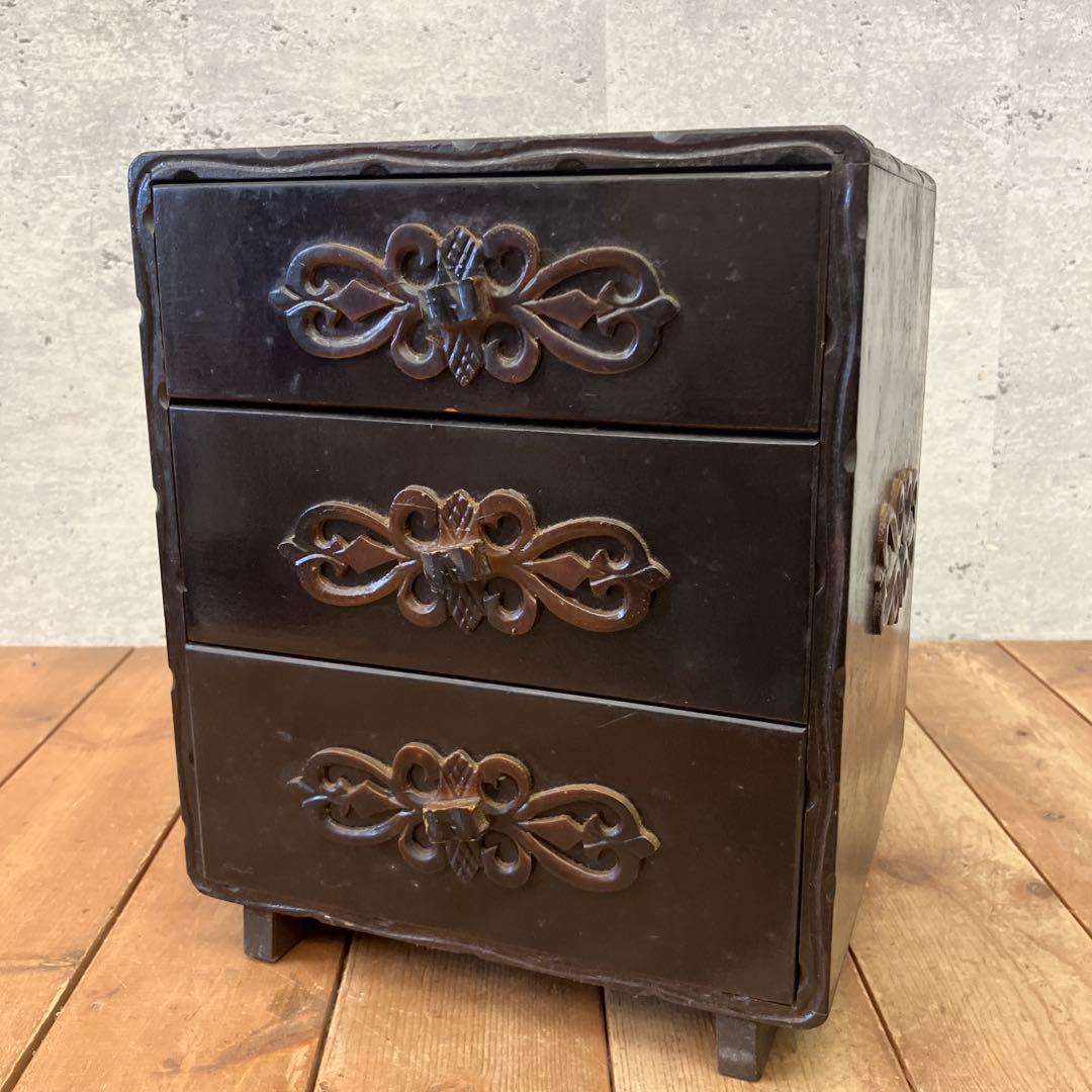 和風 木製 小箪笥 小物入れ 昭和レトロ アンティーク 昭和レトロ 木製