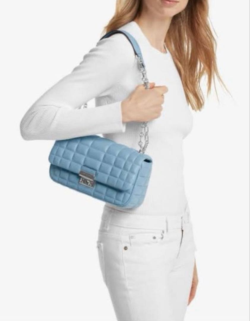 MICHAEL KORS 青 ショルダーバッグ