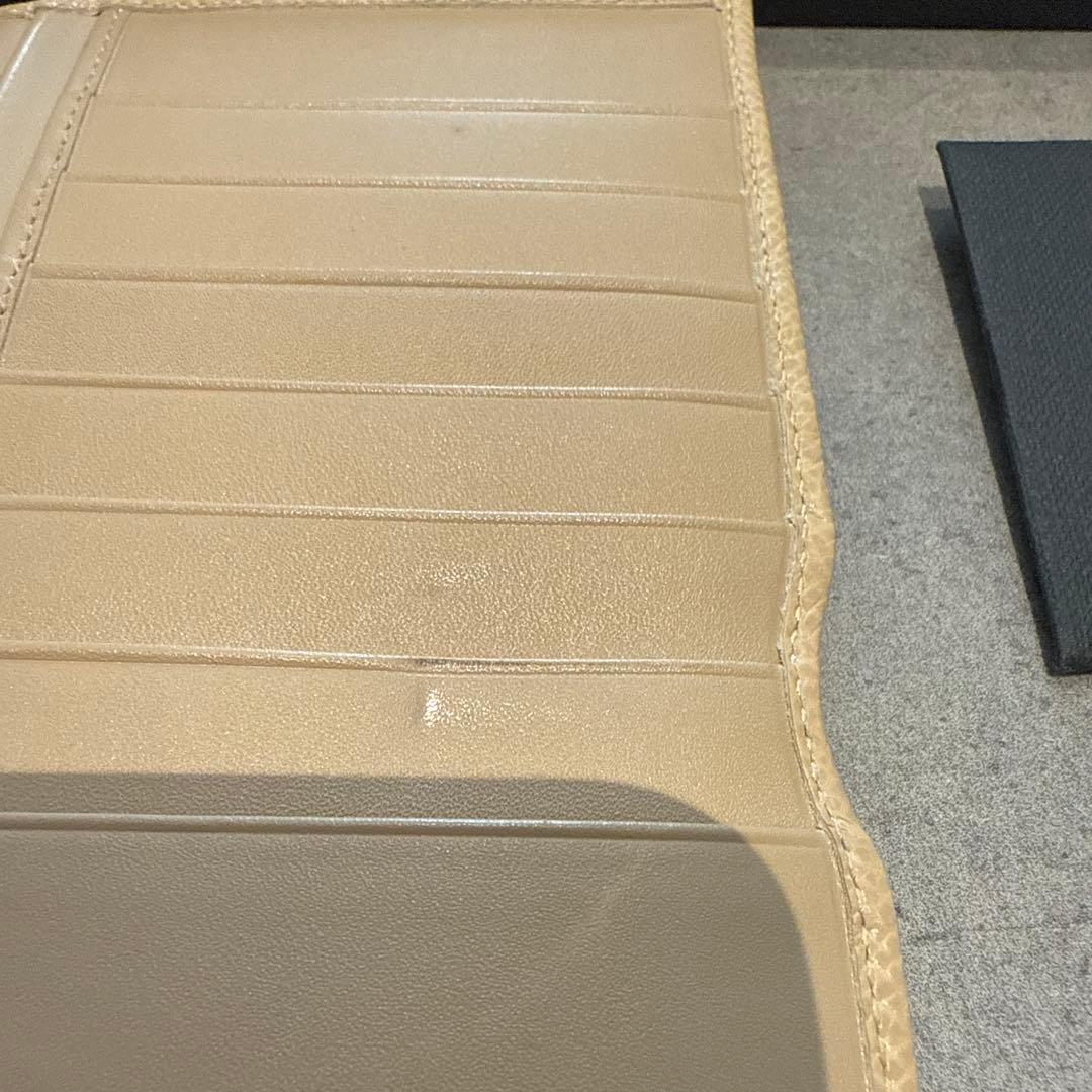 【美品】ブルガリ 長財布 ベージュ 上品 格安レア ロゴクリップ シルバー