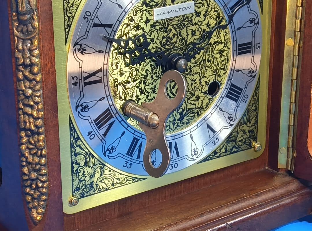 不動品 鍵巻き 置時計 ハミルトン 西ドイツ製 アンティーク - メルカリ