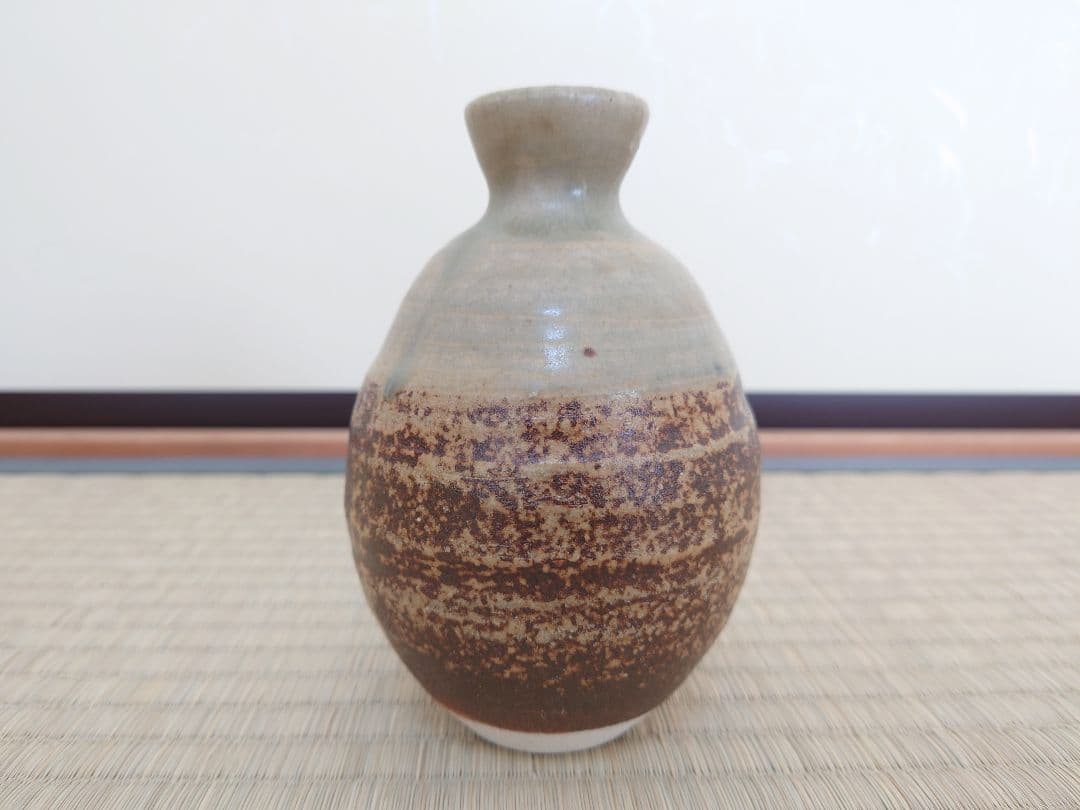 人間国宝 加藤孝造 蕨窯 灰釉徳利 共箱