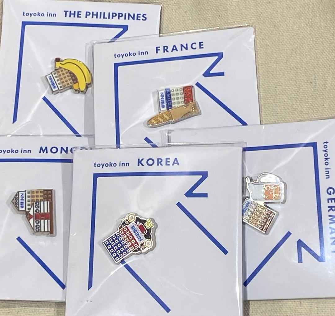 新品未使用 東横イン 海外ピンバッジ 5個セット