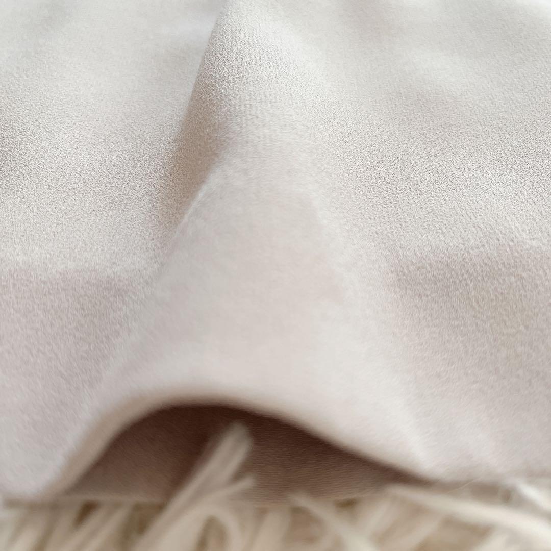 ＊未使用タグ付き【BEIGE,】スカート CINDY ミディ ライトグレー 6