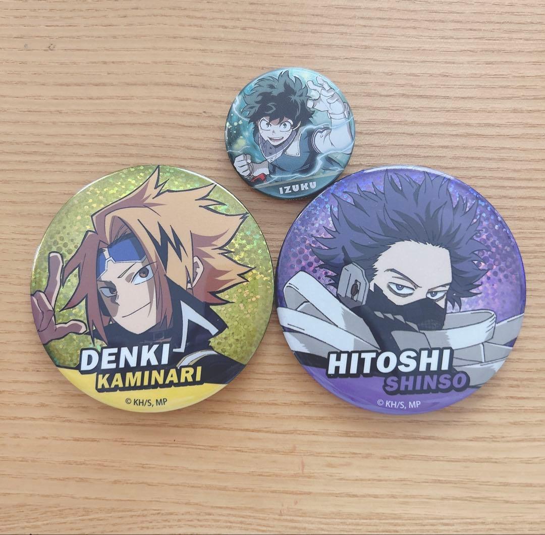 デンキ・カミナリ・ヒトシ・シンソ・イズク缶バッジセット - メルカリ