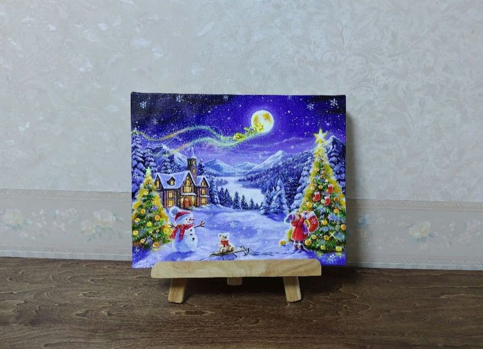 R*U様 【願いを込めて】アクリル画 F3 風景画 絵画