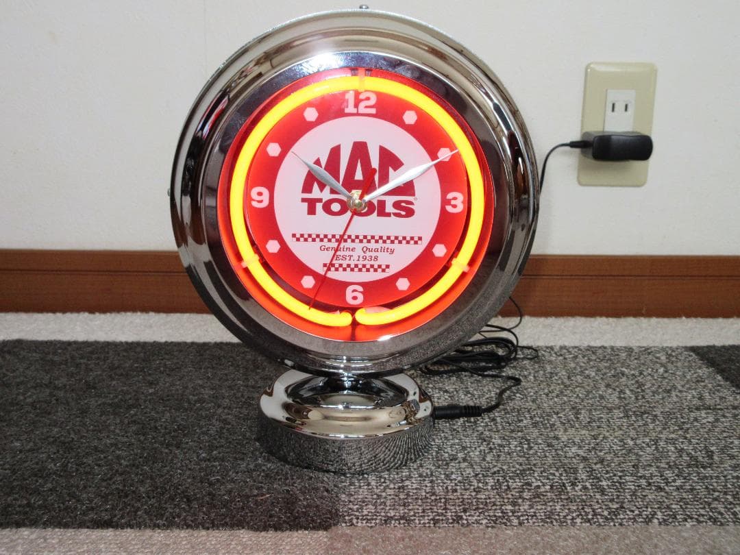 MAC TOOLS マックツール 限定品 新品 ネオンクロック 置き時計