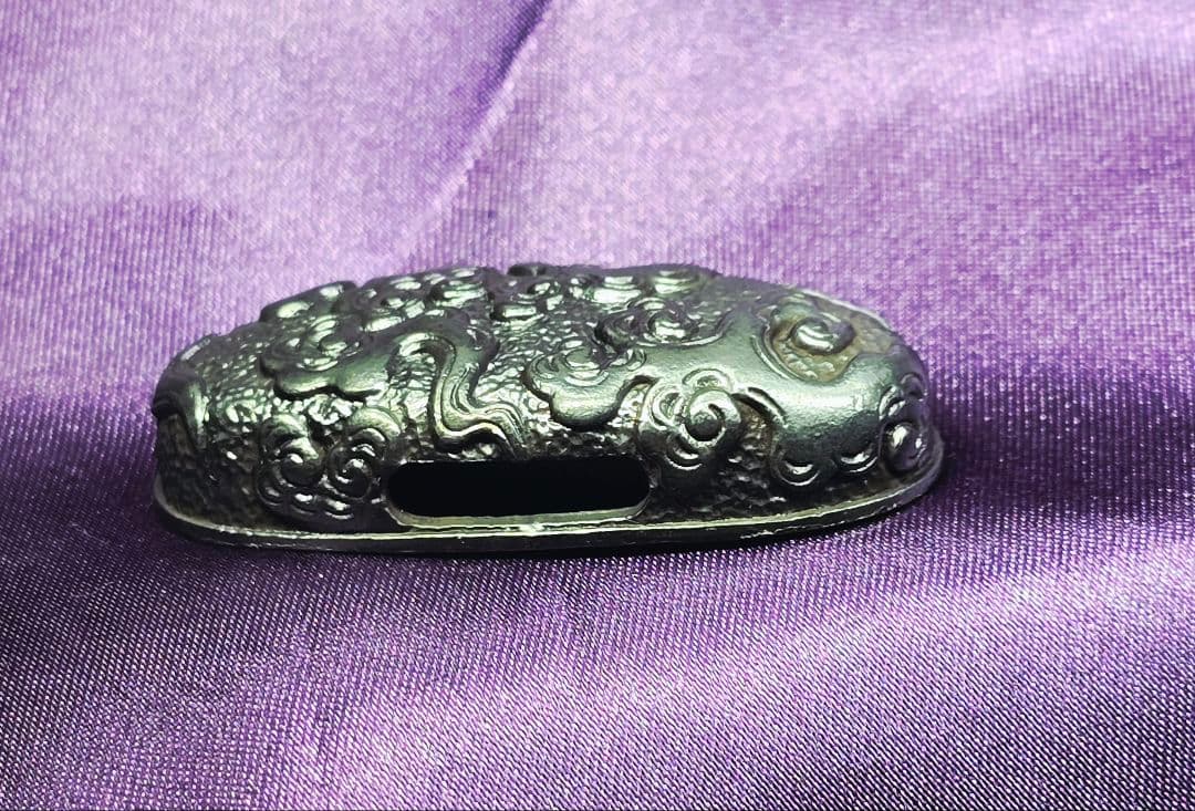 縁頭 鐺 一作金具3点 大縁41mm