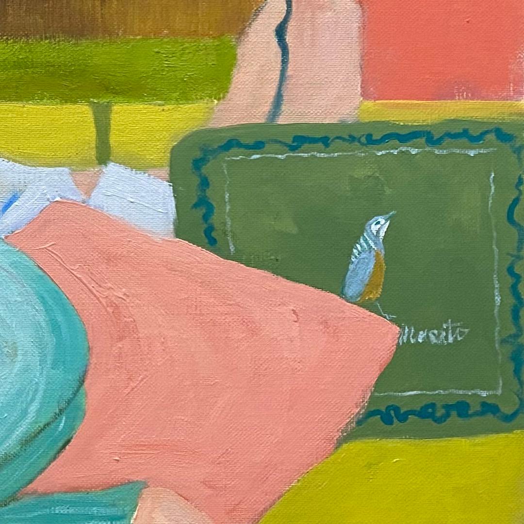 愛の部屋 F15 油彩画 人物画 oil painting art