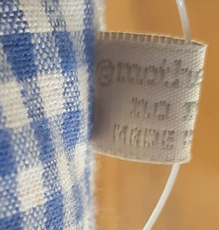 【激レア】マザーグースの森 馬 ぬいぐるみ 抱きぐるみ ブルー チェック柄