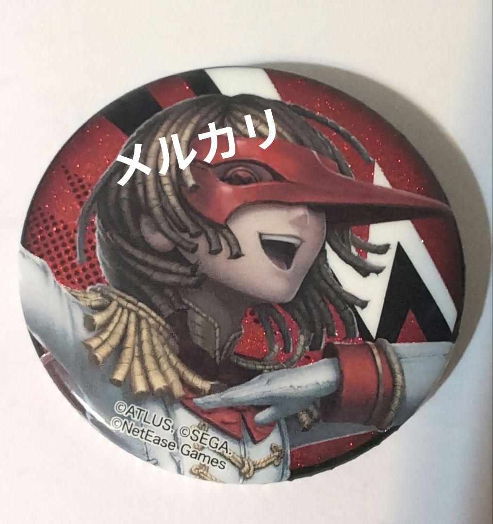 第五人格 ペルソナ5 グリッター缶バッジ 明智五郎 クロウ Identity V