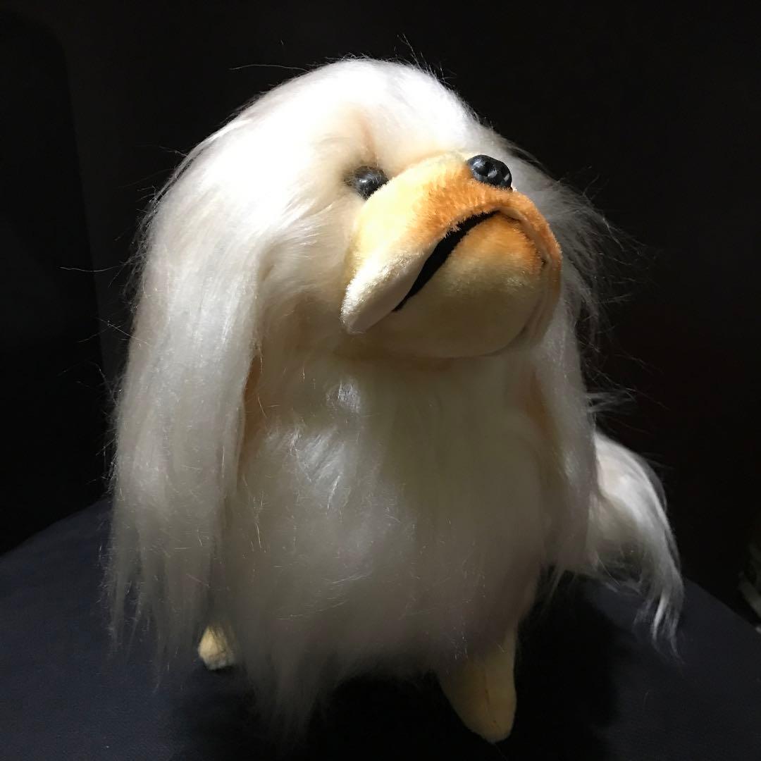 ぬいぐるみ　犬　いぬ　ペキニーズ　エリート　タグ・ブラシ付き　レトロ❣️