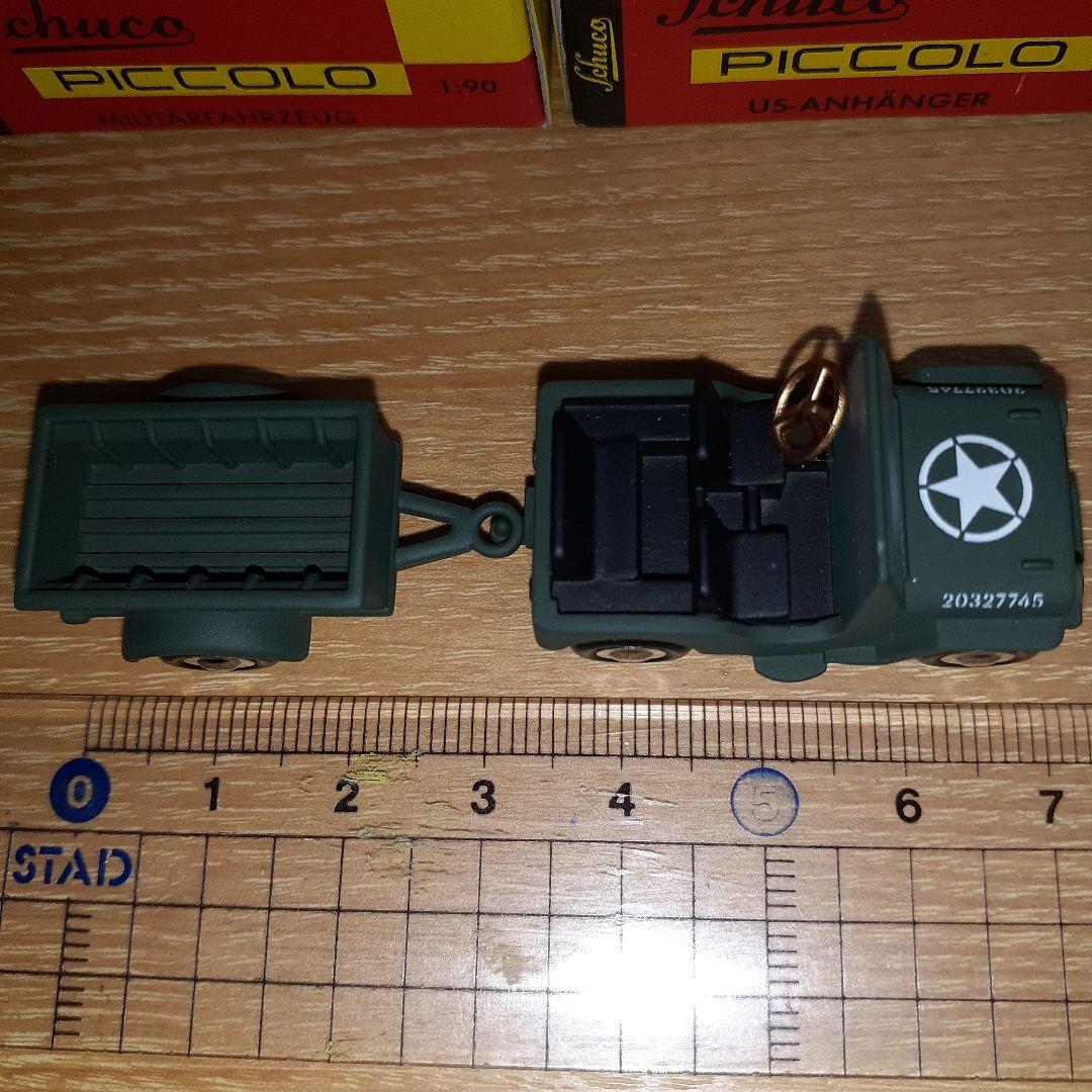 ミニカー SCHUCO PICCOLO Willy's Jeep mit Anhanger