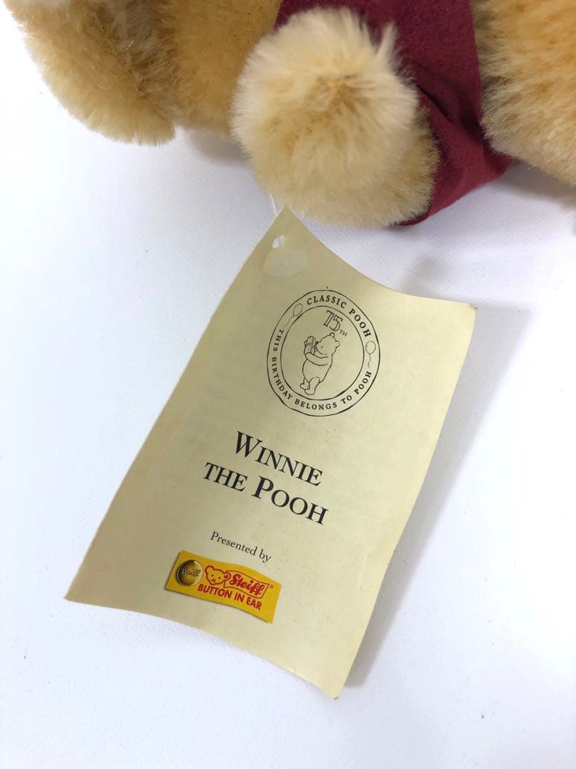 シュタイフ くまのプーさん 75周年記念 ぬいぐるみ　STEIFF
