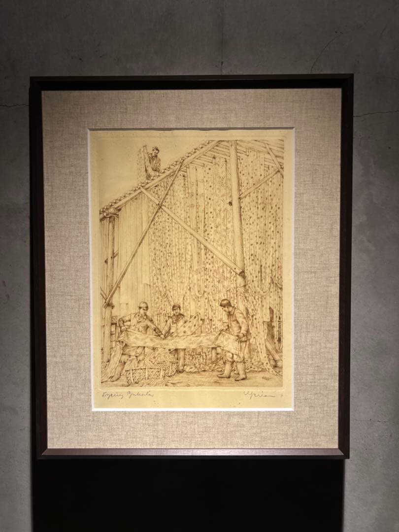 メゾチント「Opening Mantle」 銅版画 - メルカリ