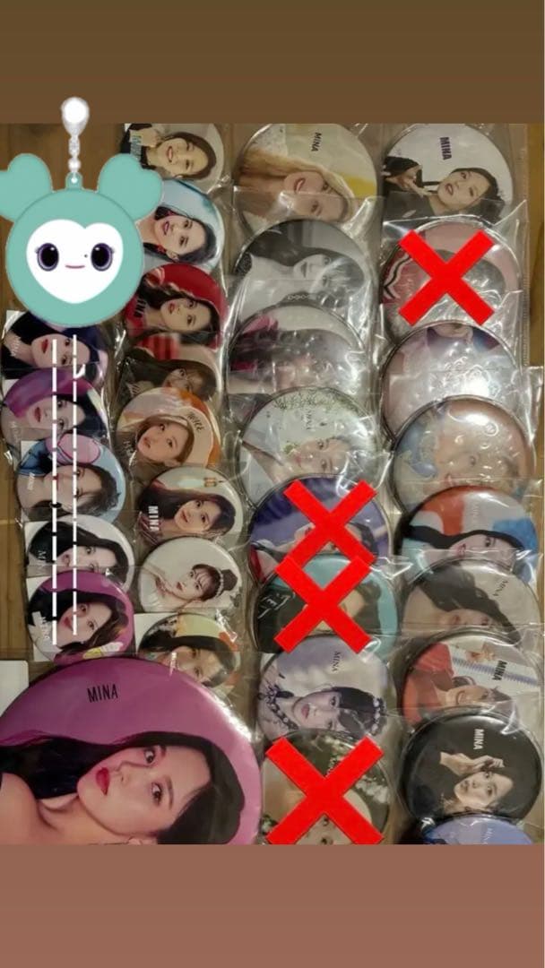 TWICE 痛バ ミナ まとめ売り TWICE MINA 痛バッグセット おまけ付き