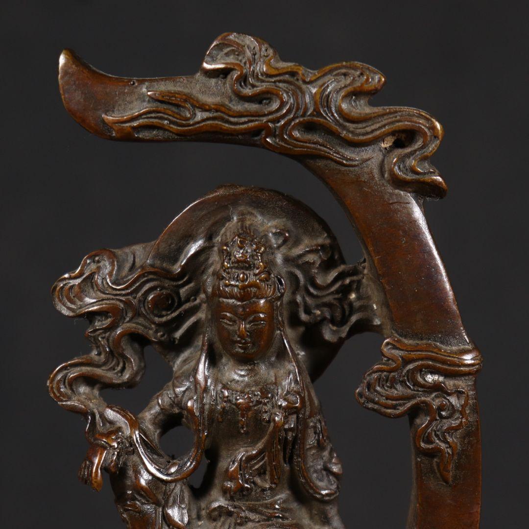 仏教美術 仏像 観音菩薩 自在観音家 仏堂 供養 銅製品 工芸品 置物