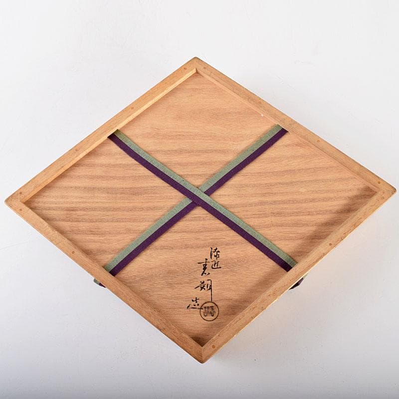 掛軸 茶掛け 横幅 三代 鈴木表朔「紅葉満千山」京塗表派の承継者 共箱