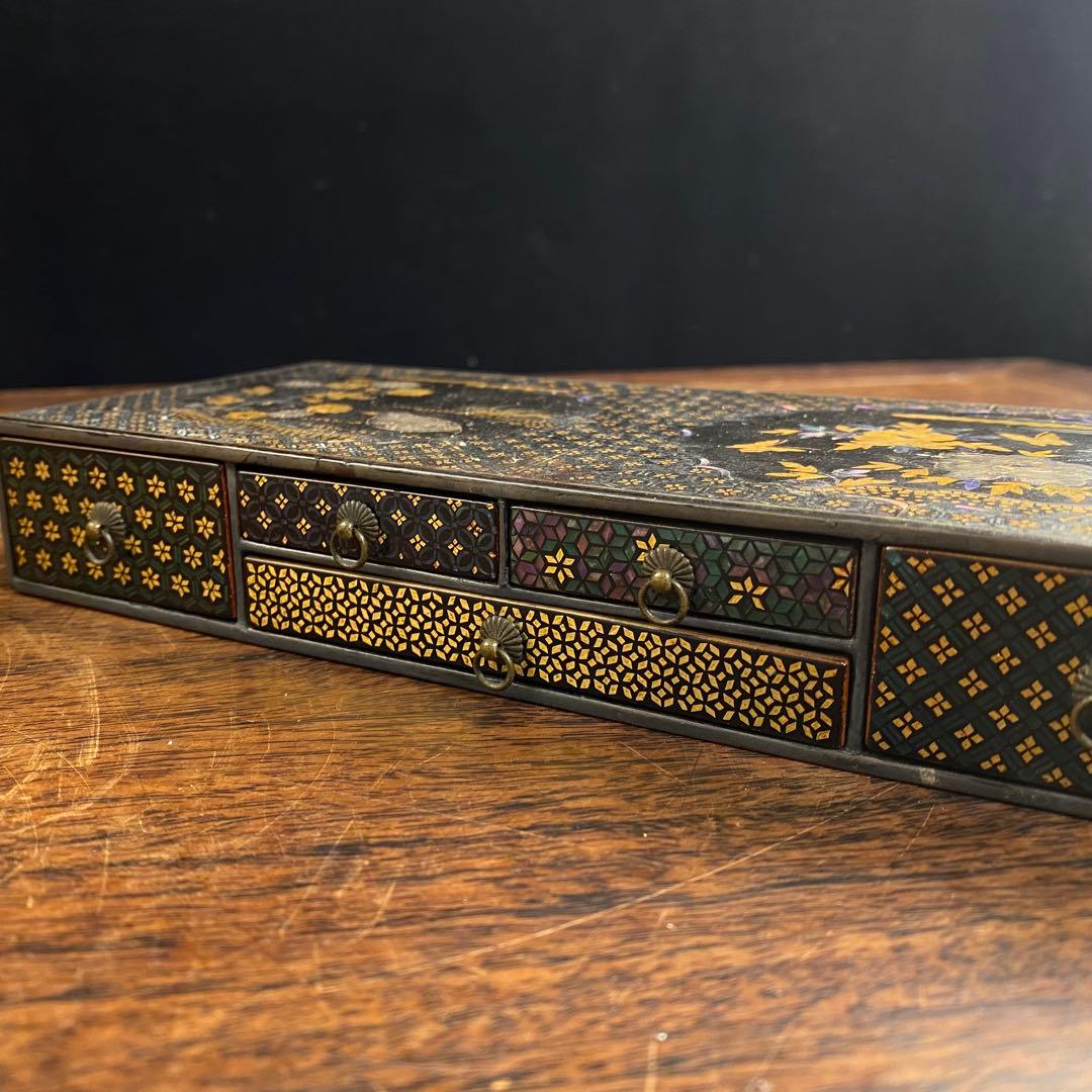 螺鈿箱　螺鈿細工