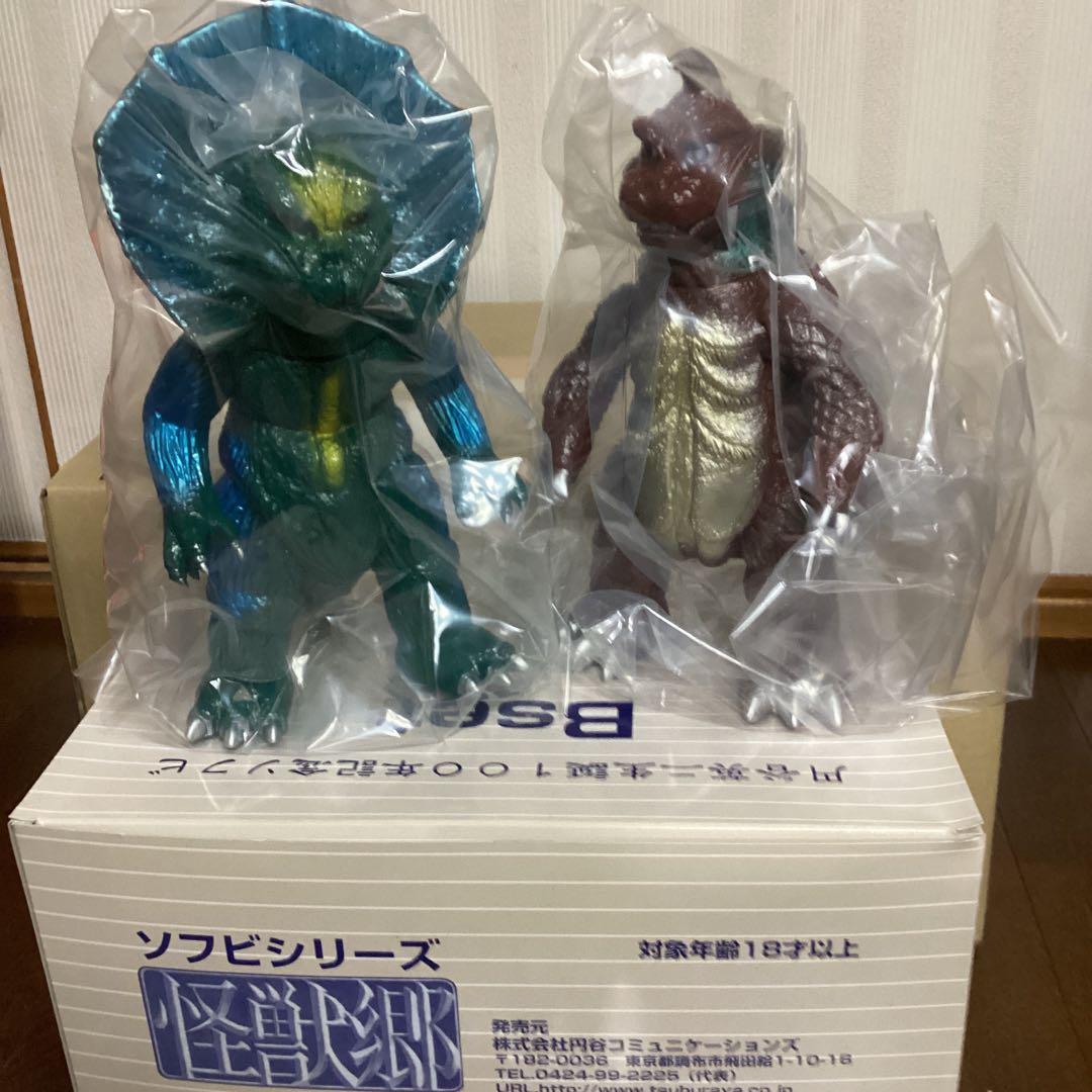 円谷英二生誕100年記念ソフビ Bセット 円谷英二＆初代ゴジラ＆ゴメス