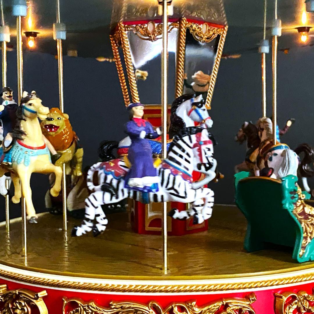 【美品】ミスタークリスマス★メリーゴーランド★オルゴール★カルーセル