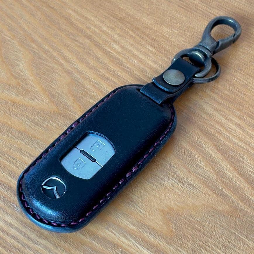 マツダ純正 セレクティブキーシェル レザー ブラウン キーカバー 本革