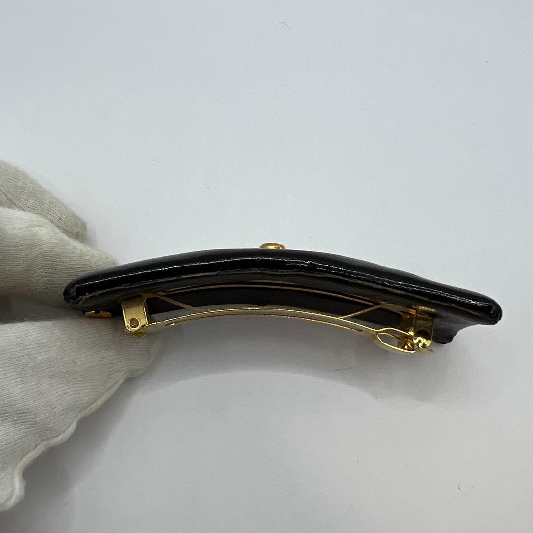 【極美品】シャネル バレッタ ココマーク ターンロック ゴールド金具