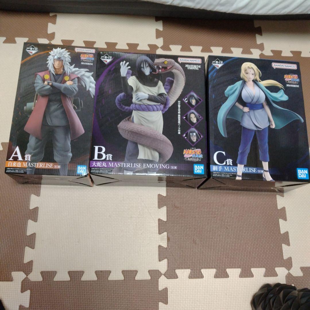 一番くじナルト 伝説の三忍MASTERLISE フィギュアセット A B C - メルカリ