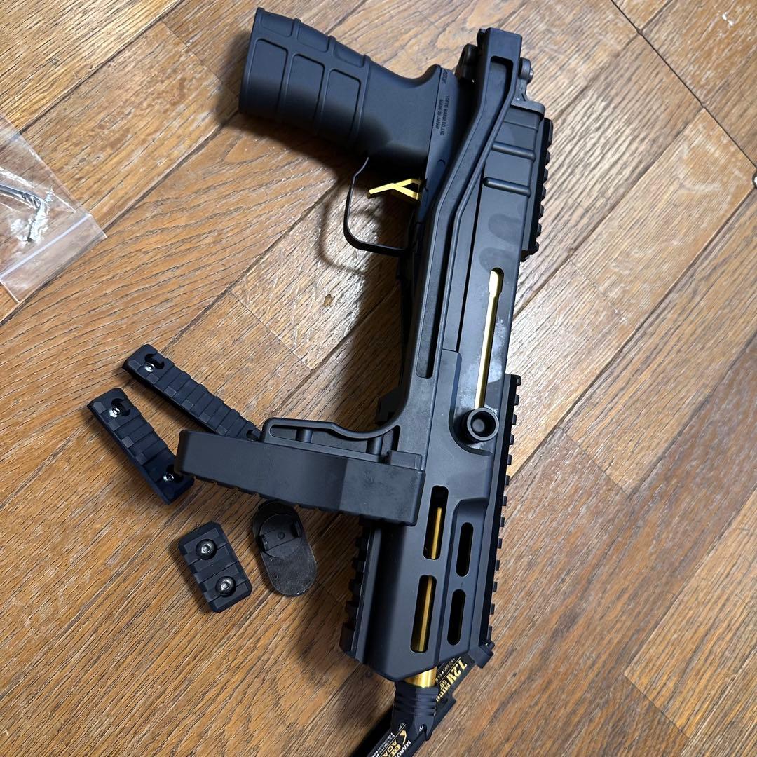 マルイ スコーピオン mod M マガジンバッテリーなし動作未確認 ＋ グリップ