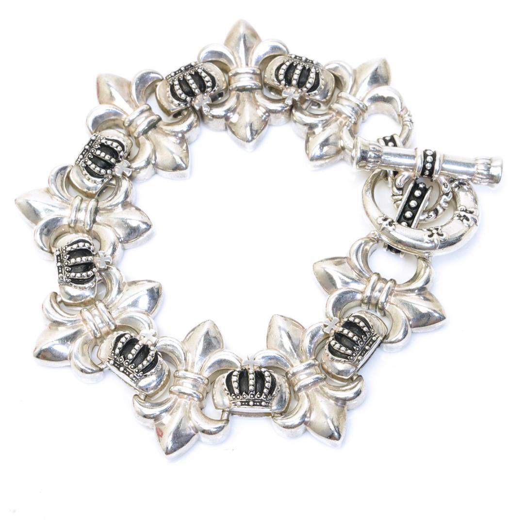 Justin Davis スカルとクラウンのブレスレット｜SKULL DIVINE