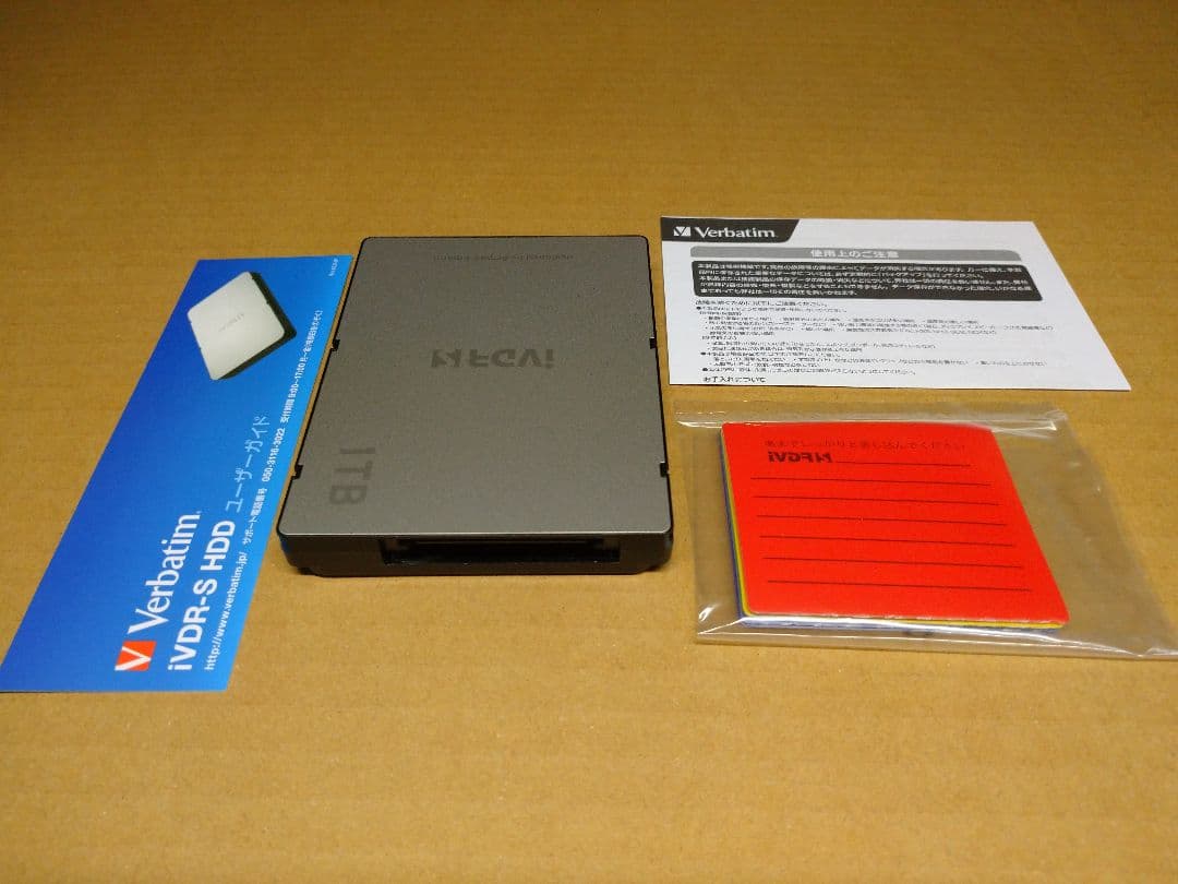 中古・最終】iVDR-S HDD 1TB Verbatim 36786 【中古・最終】iVDR-S HDD