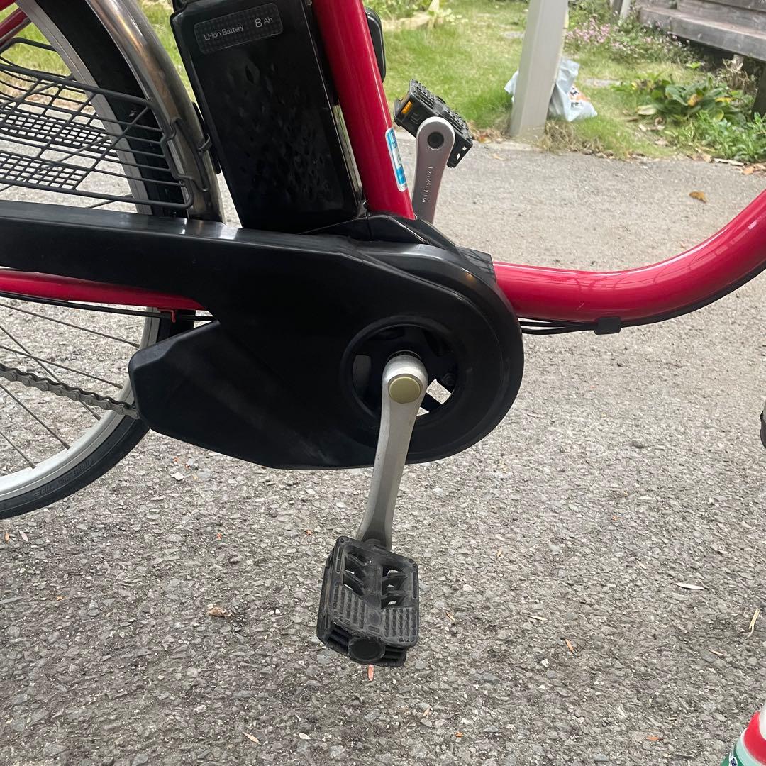 Panasonic 電動アシスト自転車　バッテリー良好　赤