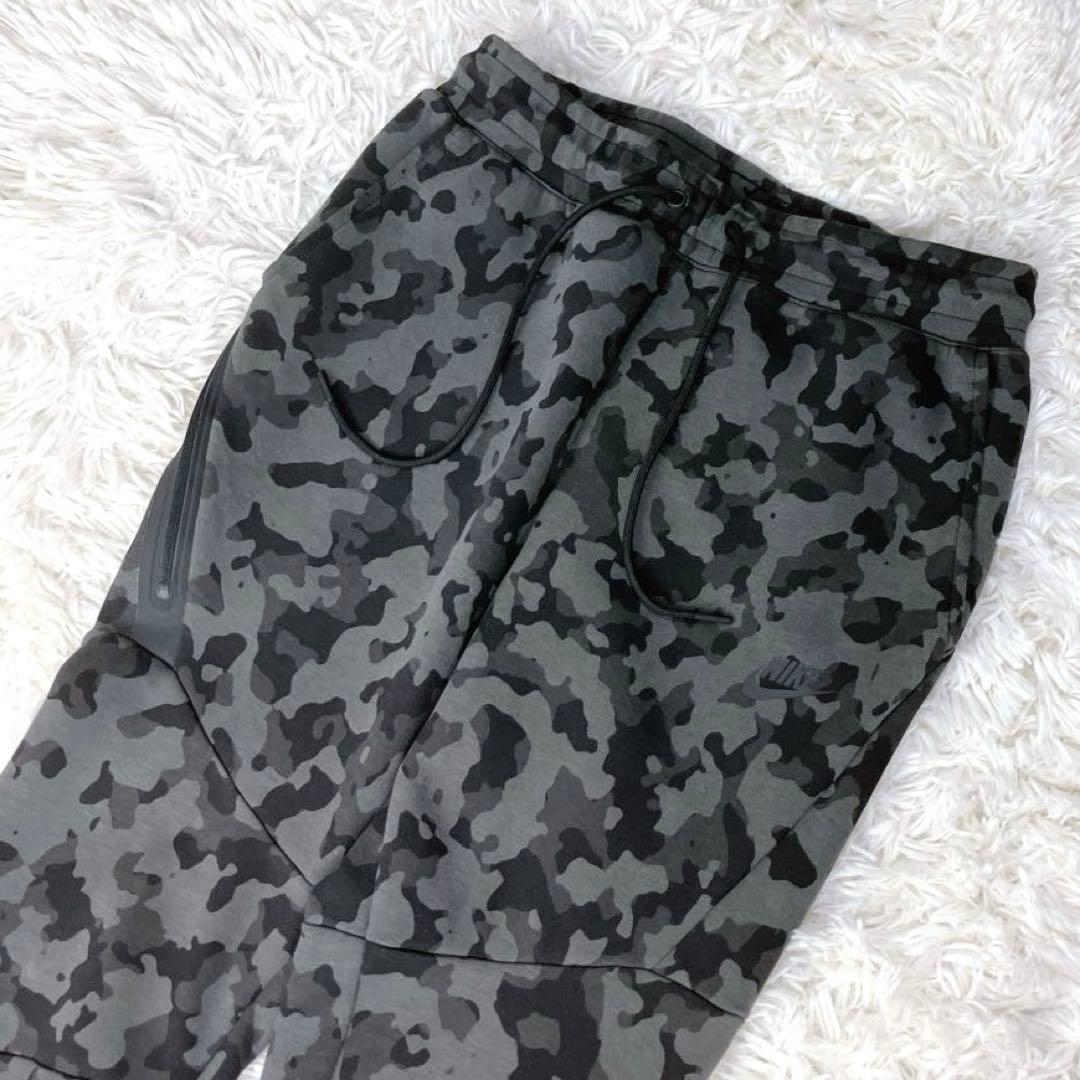 ✨ナイキ テックフリース セットアップ ジャージ グレー カモフラ 迷彩 M