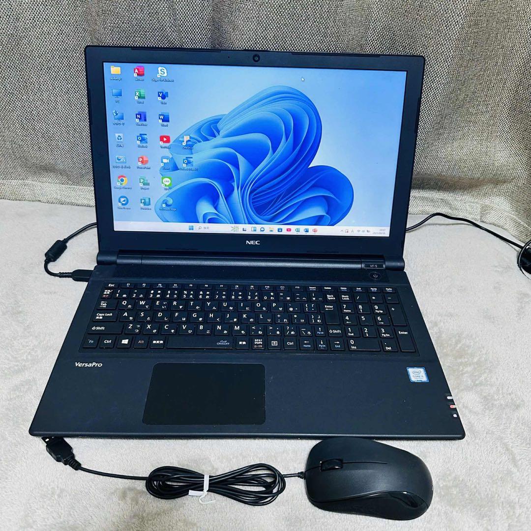 S112 NECノートパソコンSSD第7世代Windows11オフィス2024付