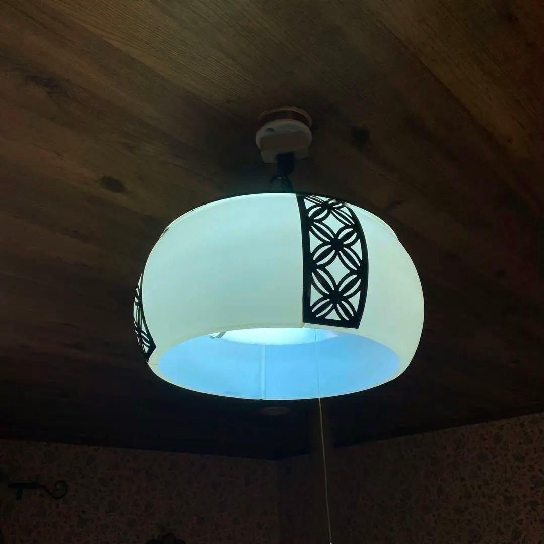 ナショナル 松下電工 蛍光灯器具 和風照明 ペンダントライト(大) 昭和