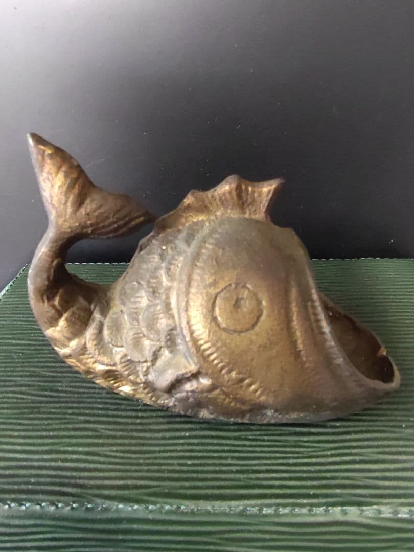 アンティーク オブジェブロンズ製大小2個セット刻印シール有希少品