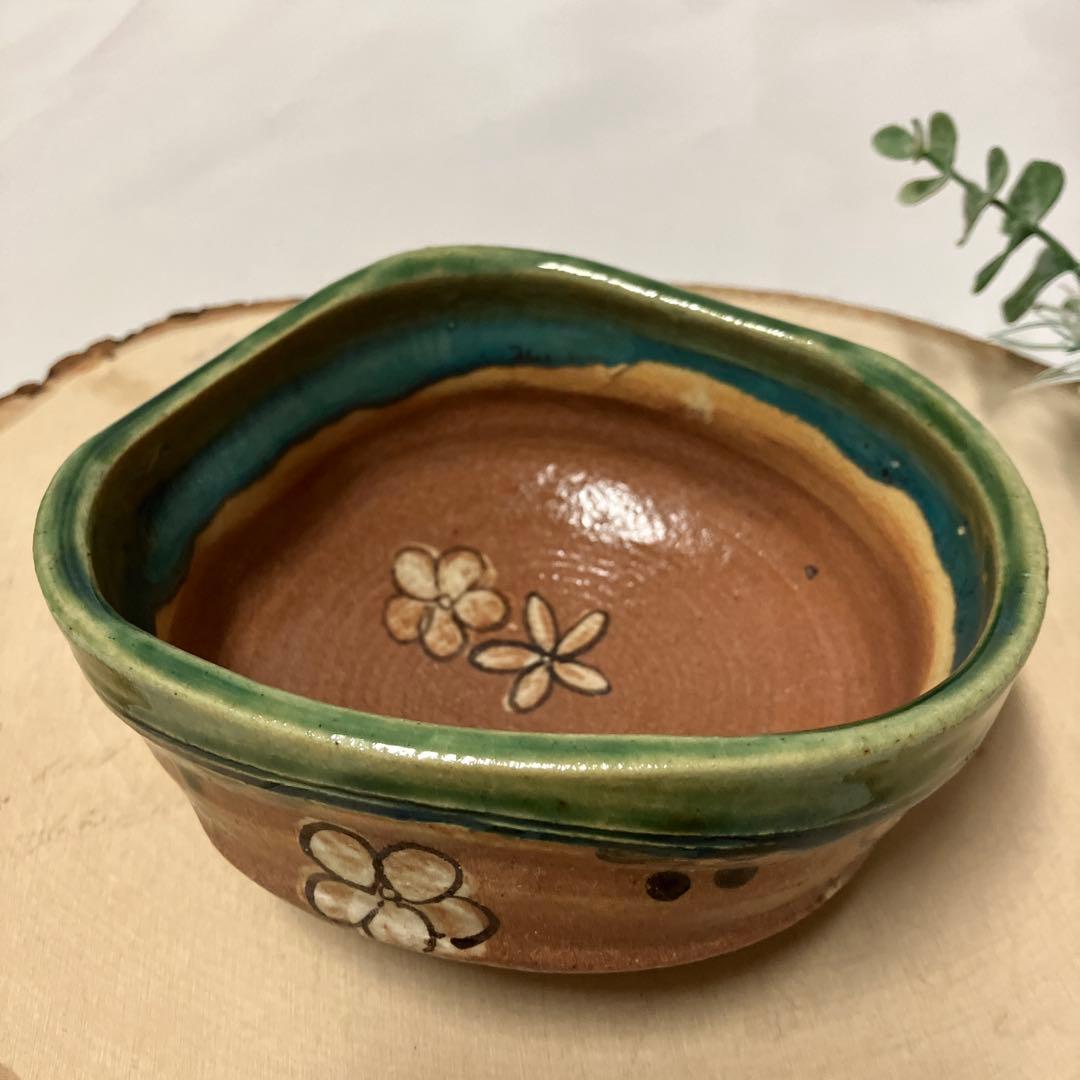 新品 織部焼 不二窯 和子造 抹茶茶椀 茶盌 花柄 - メルカリ