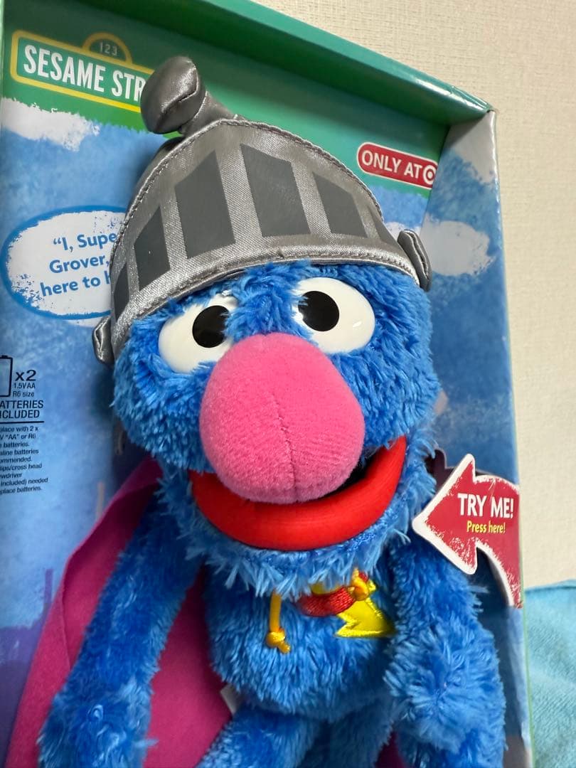 セサミストリート　グローバー　トーキング　スーパーグローバー