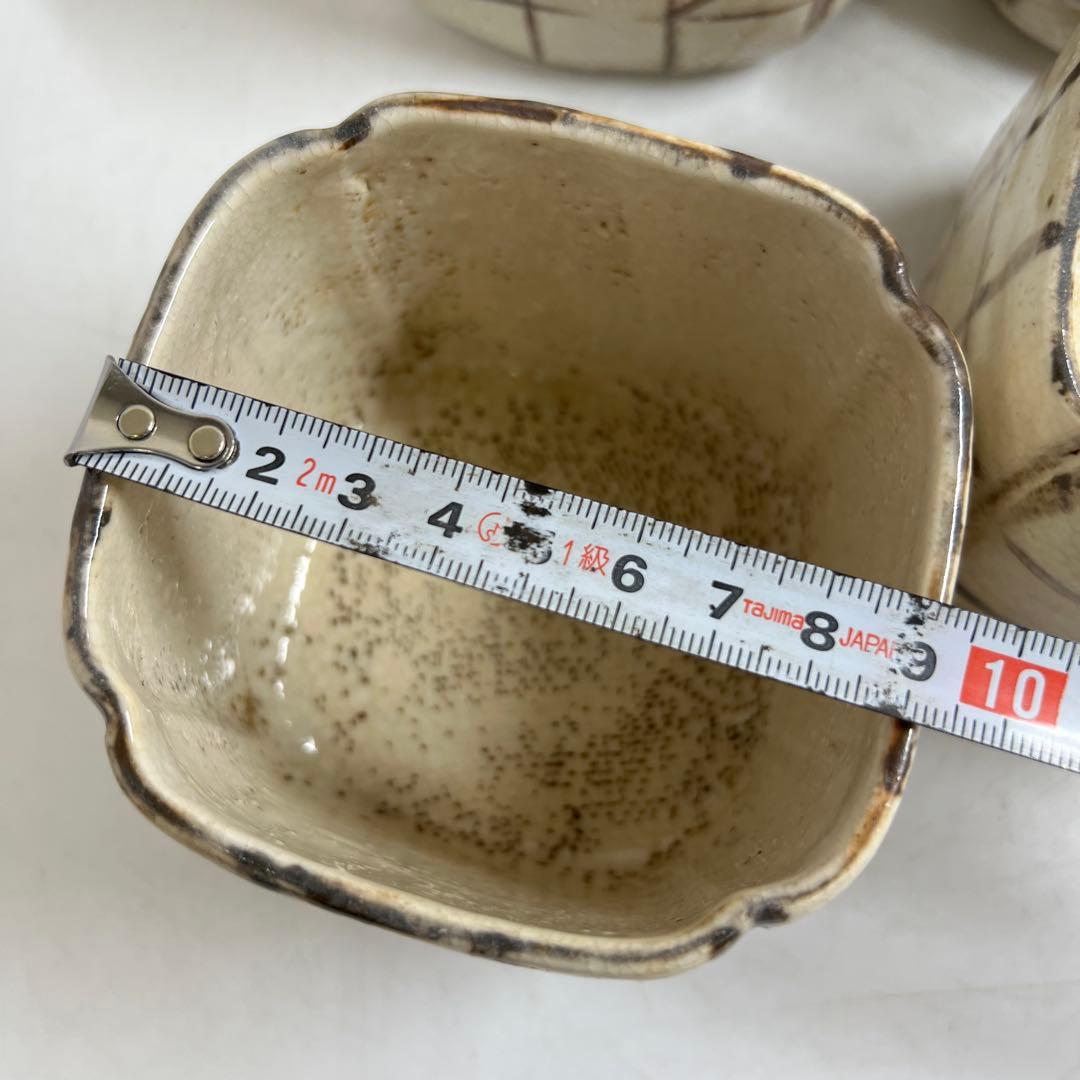 二十五世景正 加藤作助 志野四方向付六客 共