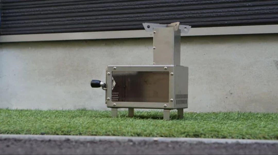 新品未使用　dear door ミニ薪ストーブ 　 　シルバー　卓上　テーブル